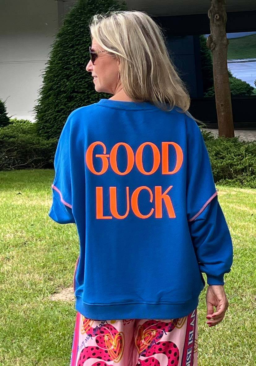 Miss Goodlife Roundneck Good Karma Good Luck – blue Sonderangebot