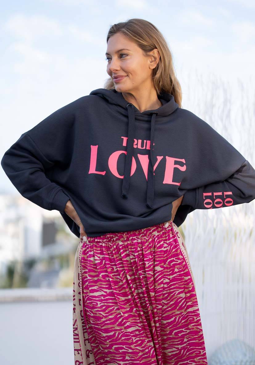 Miss Goodlife Hoodie True Love – anthracite Tägliche Deals