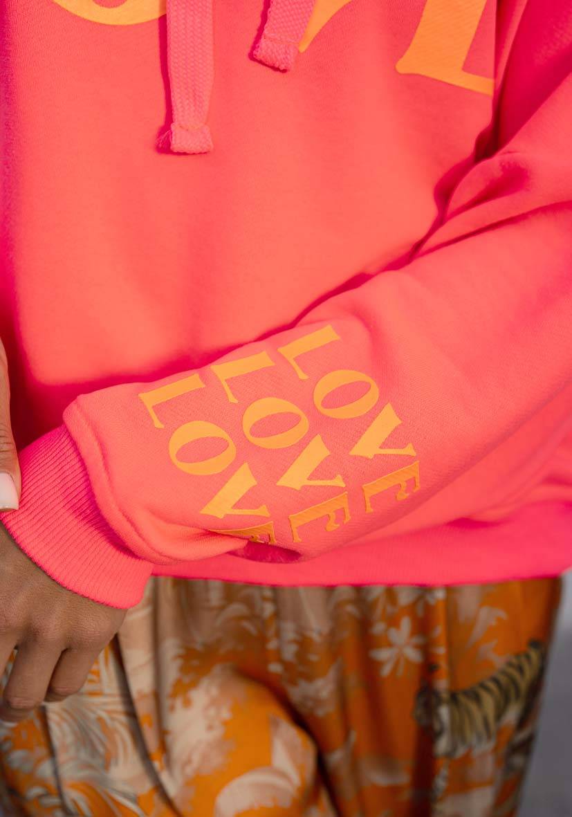 Miss Goodlife Hoodie True Love – neonpink Riesige Ersparnisse