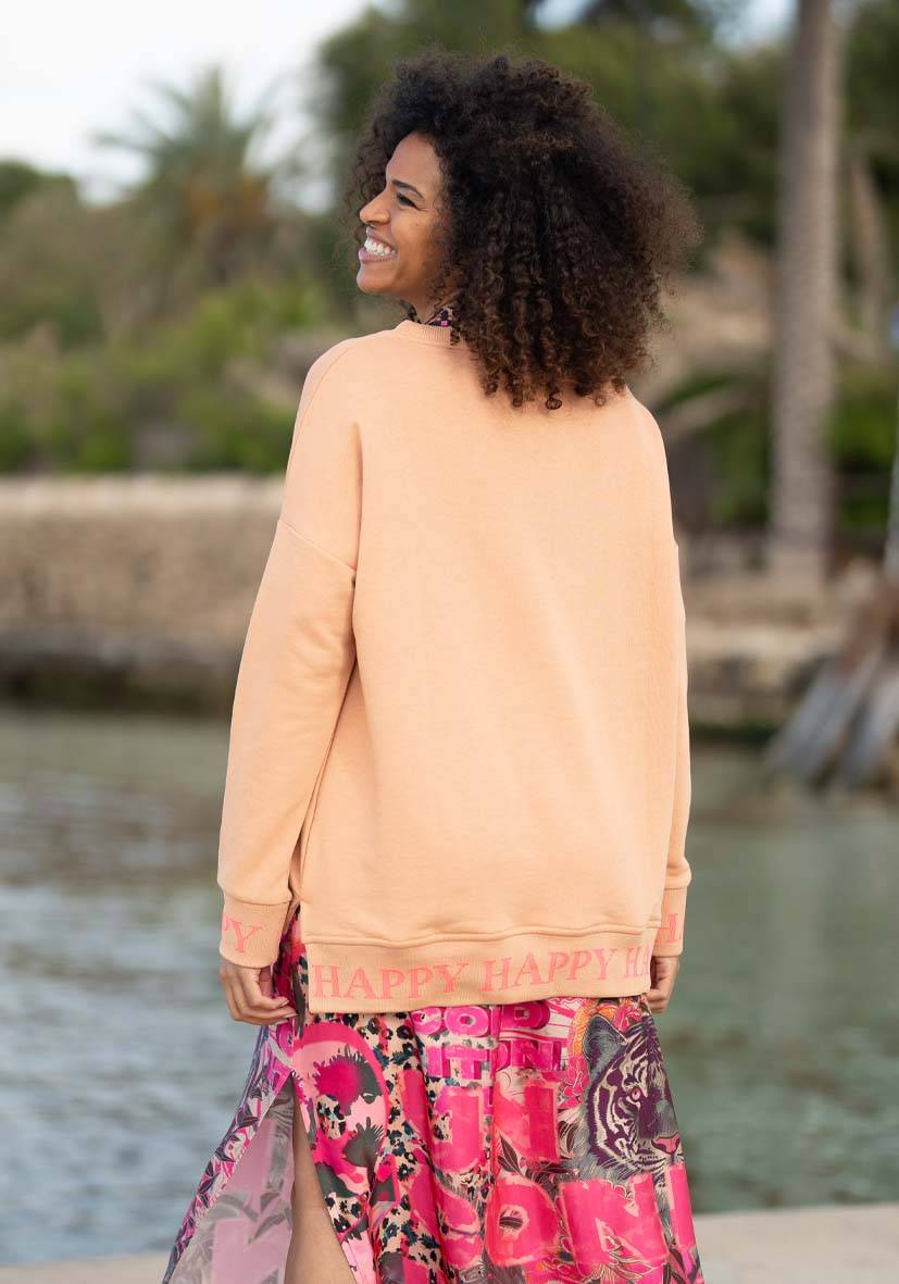 Miss Goodlife V-Neck Happy Day – puder Verkauf