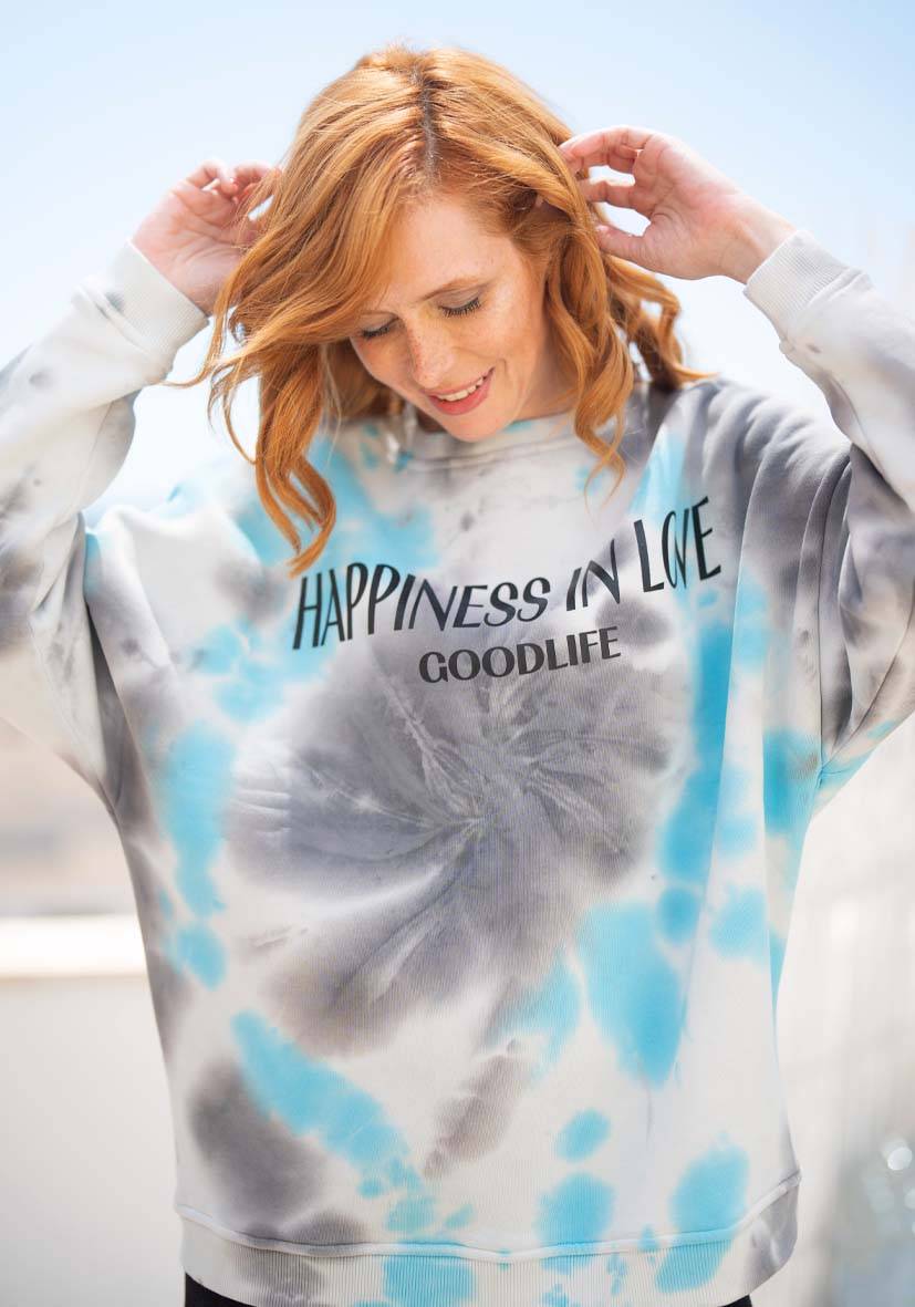 Miss Goodlife Roundneck Roundneck Happiness Love – Batik blue Hotsell