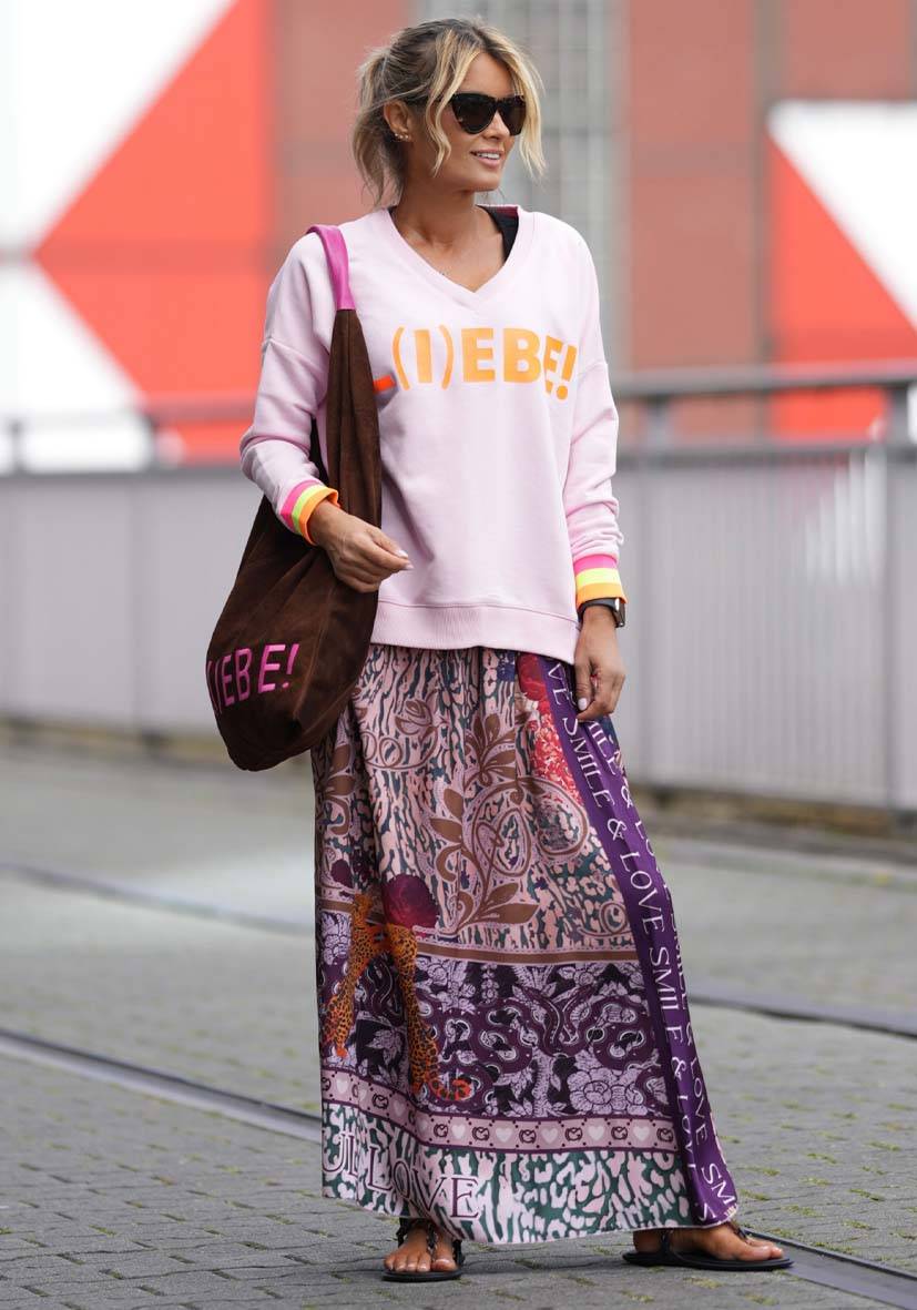 Miss Goodlife V-Neck L(i)ebe – rose Fabrikverkauf