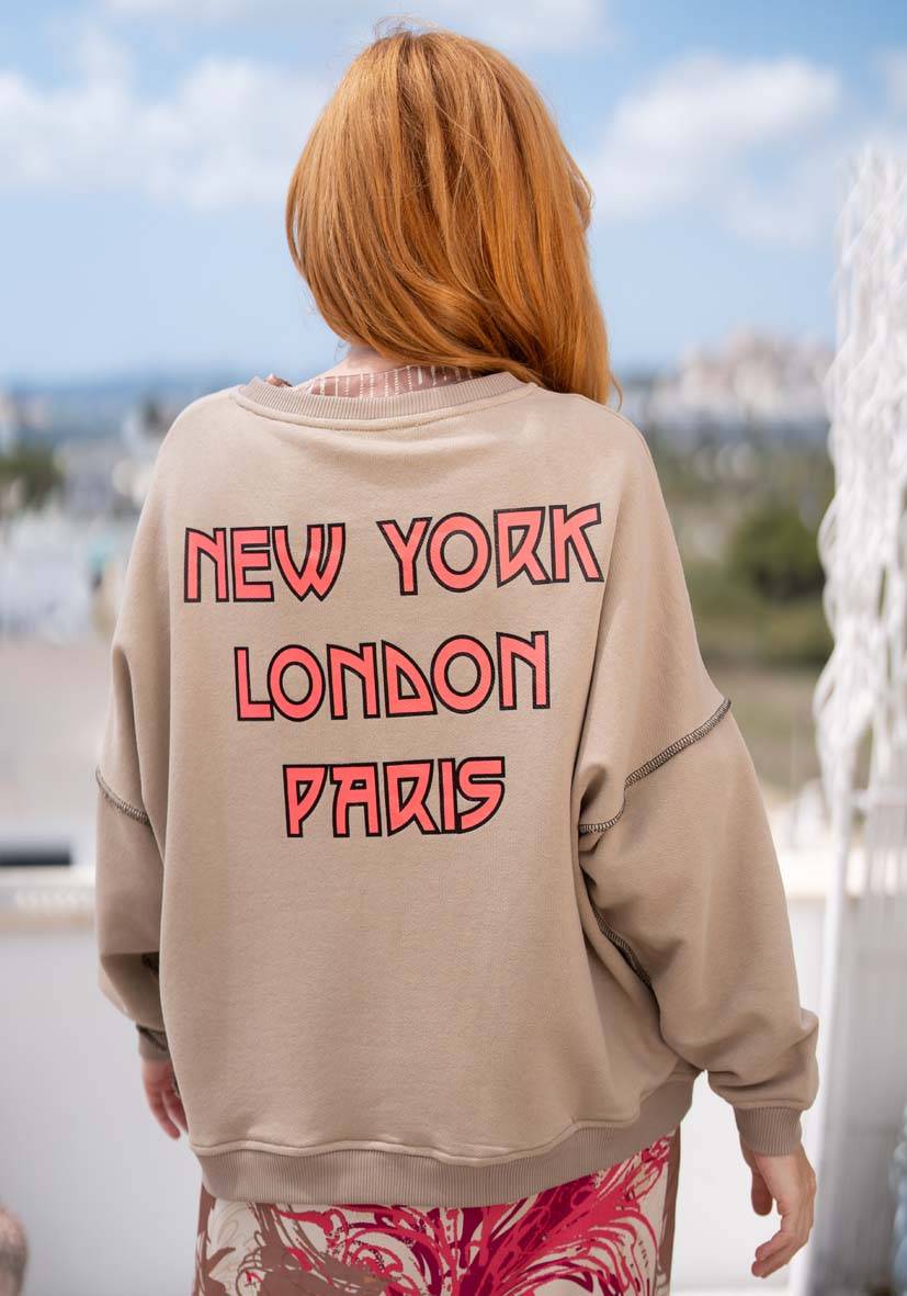 Miss Goodlife Roundneck Berlin Tiger – sand Kostenloser Versand