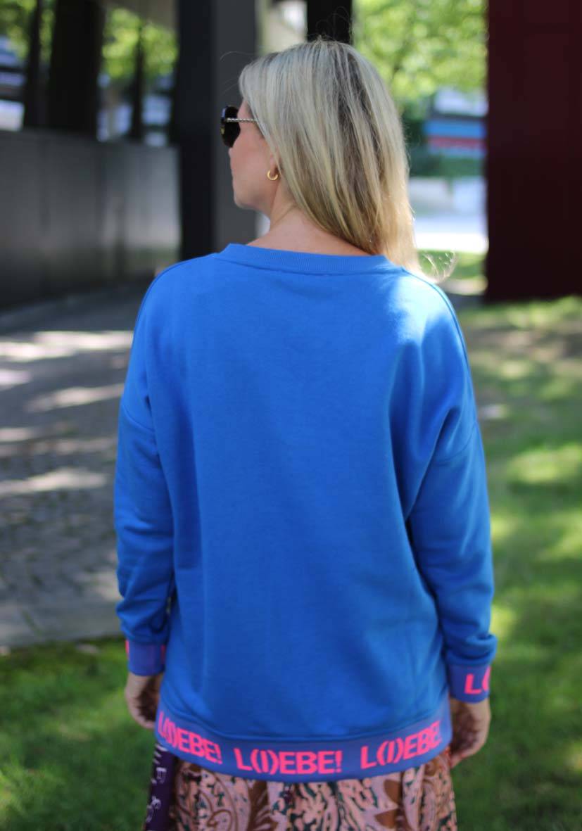 Miss Goodlife V-Neck L(i)ebe Strass – blue Fabrikpreis