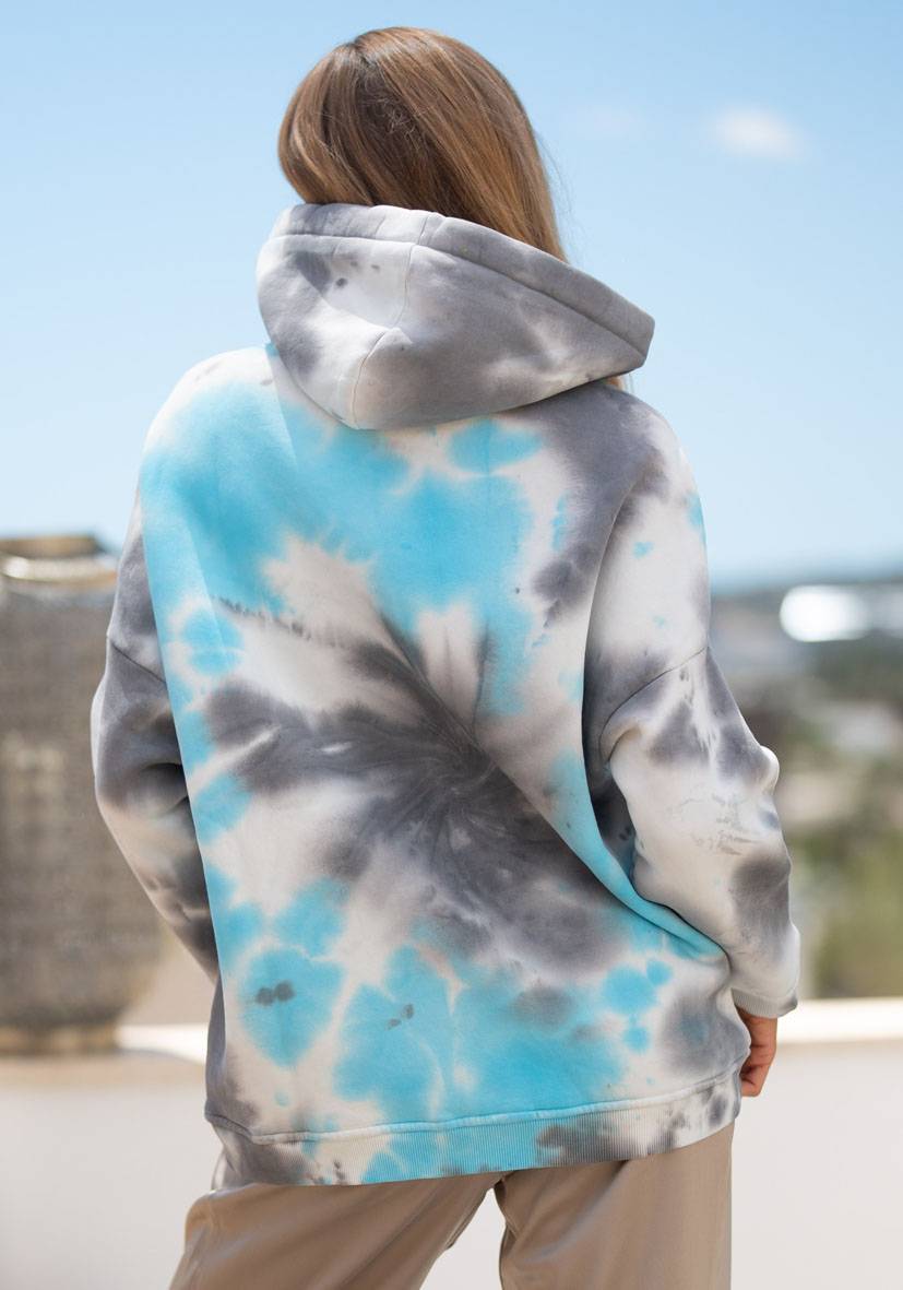 Miss Goodlife Hoodie Namasté Batik – blue Online Shopping