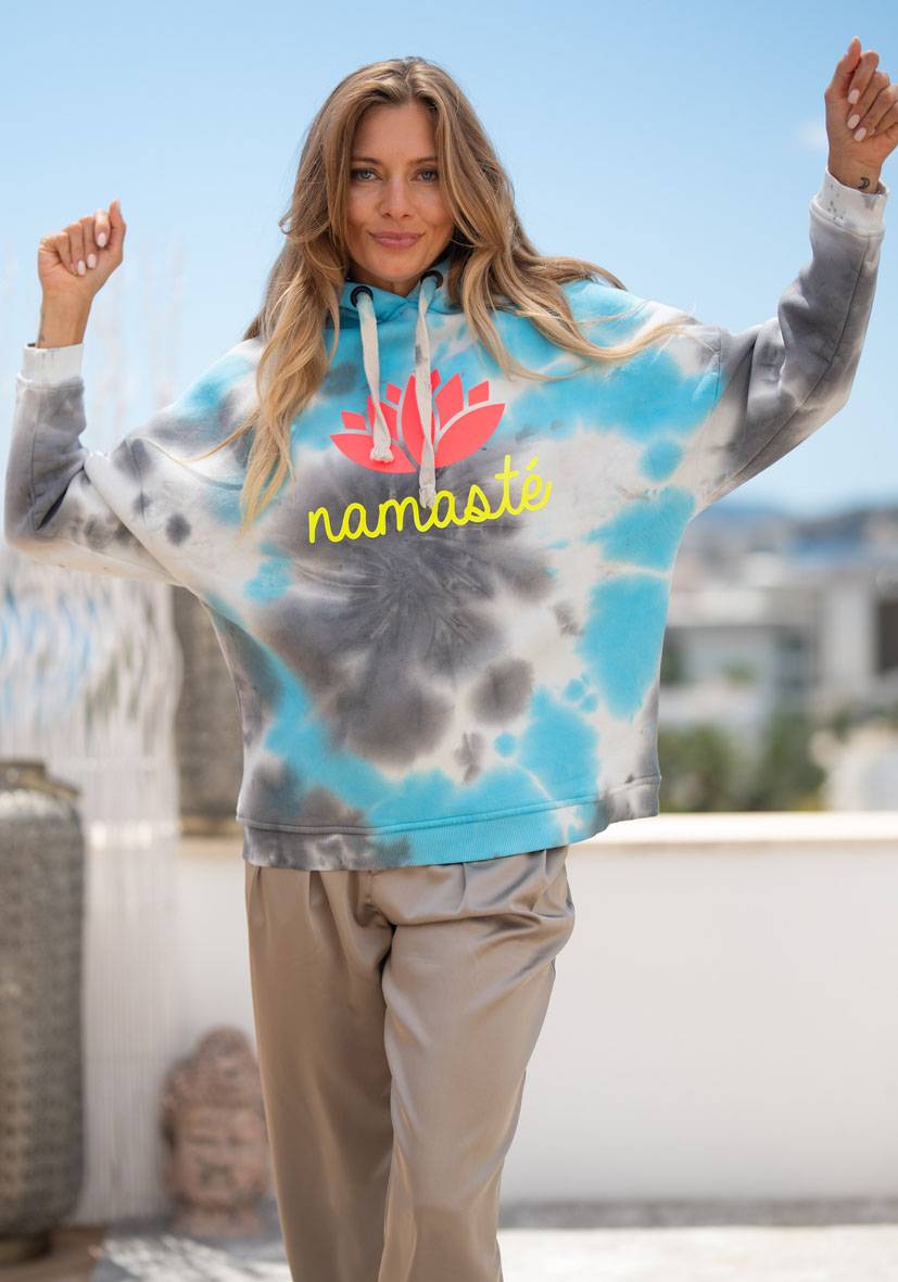 Miss Goodlife Hoodie Namasté Batik – blue Online Shopping