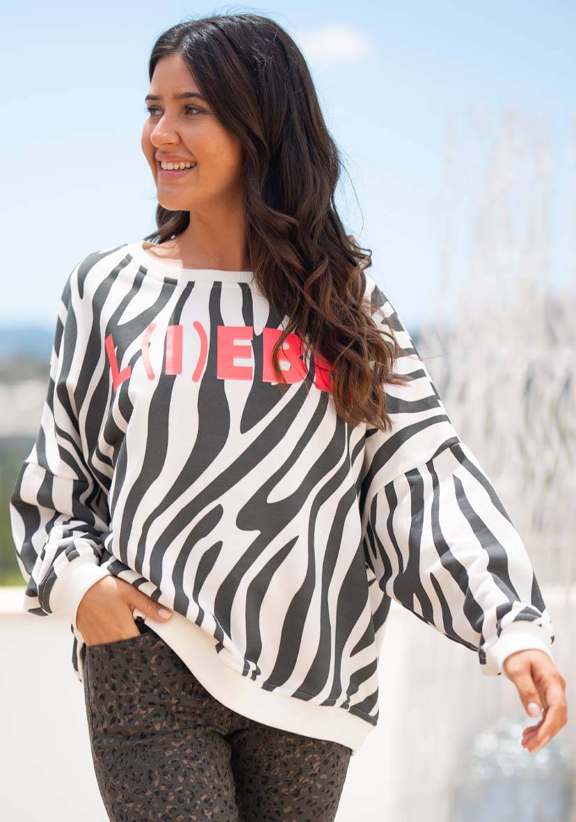 Miss Goodlife Roundneck L(i)ebe Zebra – black Black Friday