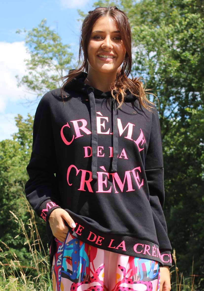 Miss Goodlife Hoodie Cème de la Crème Glitter – black Valentinstagsangebot