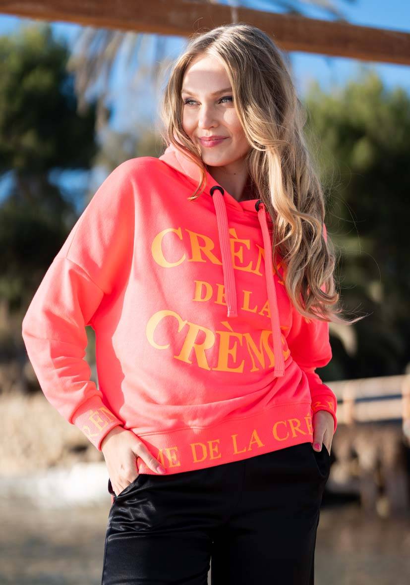 Miss Goodlife Hoodie Crème de la Crème – neonpink/neonorange 2025