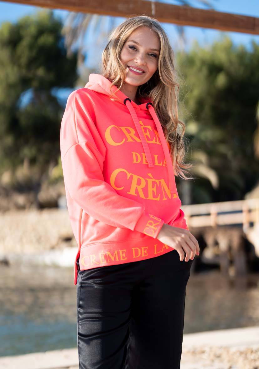 Miss Goodlife Hoodie Crème de la Crème – neonpink/neonorange 2025
