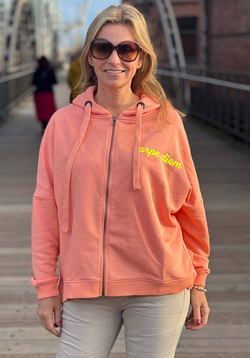 Miss Goodlife Hoodie Sweatjacke – coral Hotsell