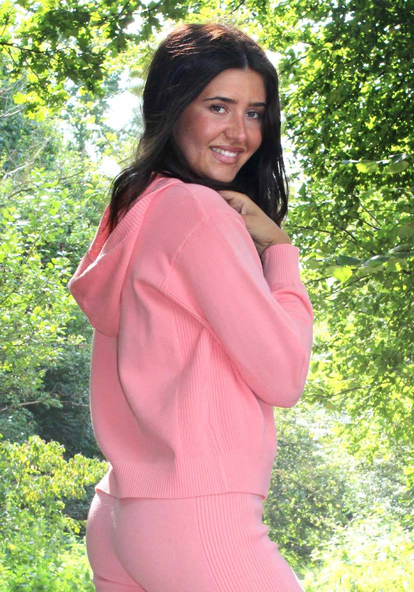 Miss Goodlife Cardigan Knitted Zipper – peach Saisonschlussverkauf