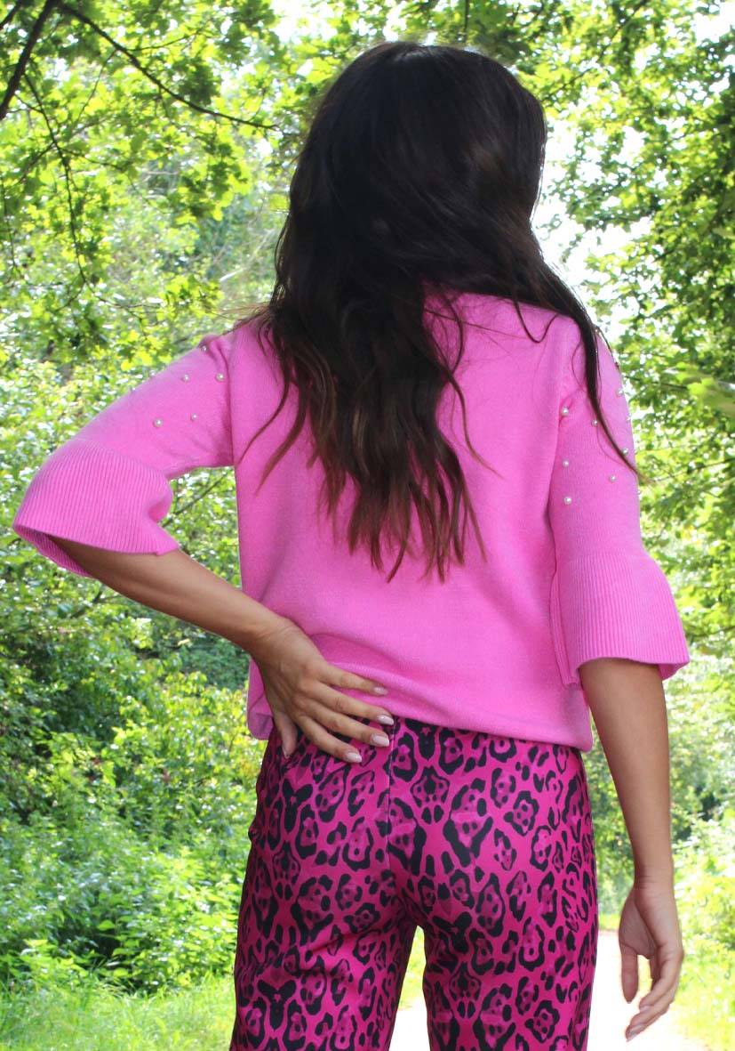 Miss Goodlife Pullover Pearl Roundneck – pink Vatertagsangebot