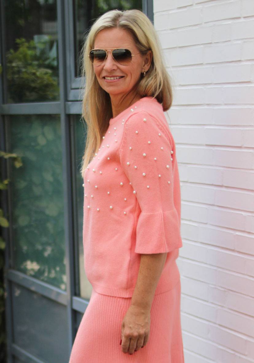 Miss Goodlife Pullover Pearl Roundneck – peach Jubiläumsangebot