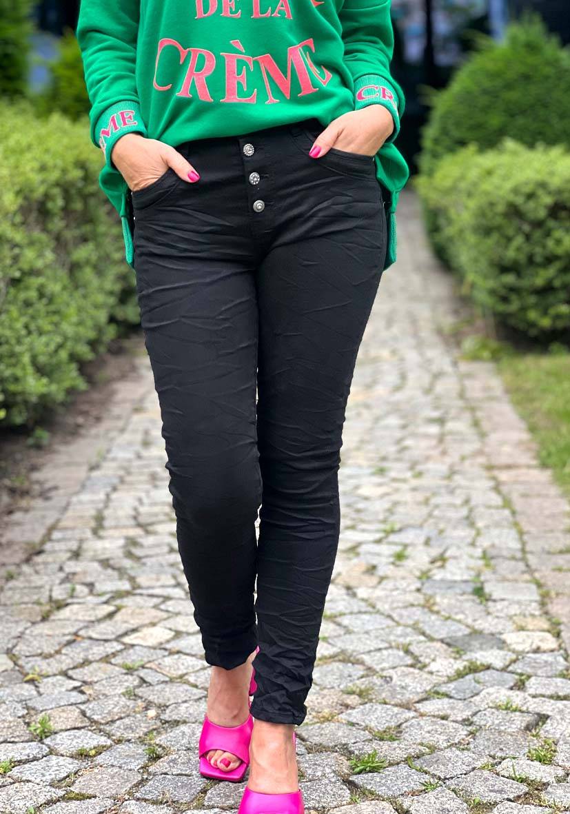 Miss Goodlife Jeans Star – black Nur für heute