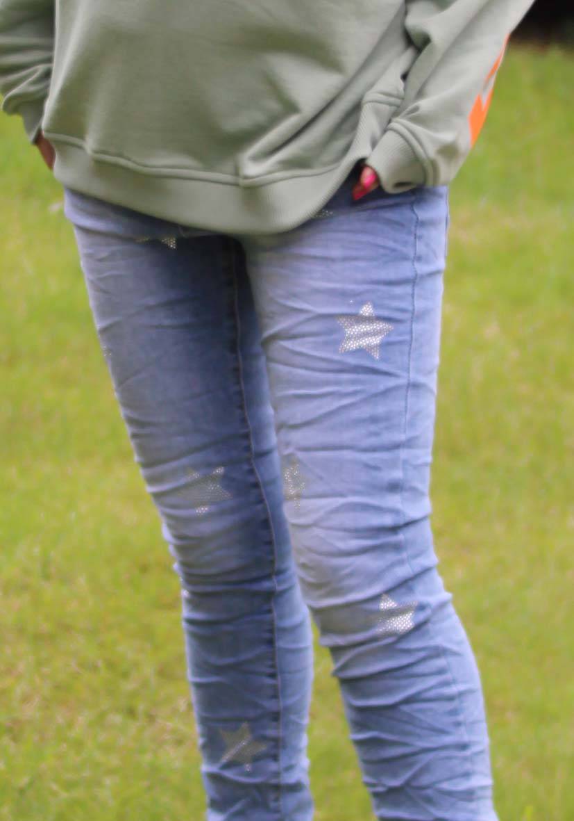 Miss Goodlife Jeans Silver Stone Stars Sonderangebot der Fabrik