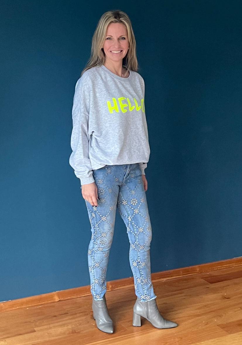 Miss Goodlife Jeans Floral 50% Rabatt mit kostenlosem Versand