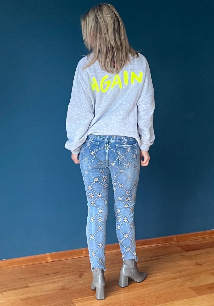 Miss Goodlife Jeans Floral 50% Rabatt mit kostenlosem Versand
