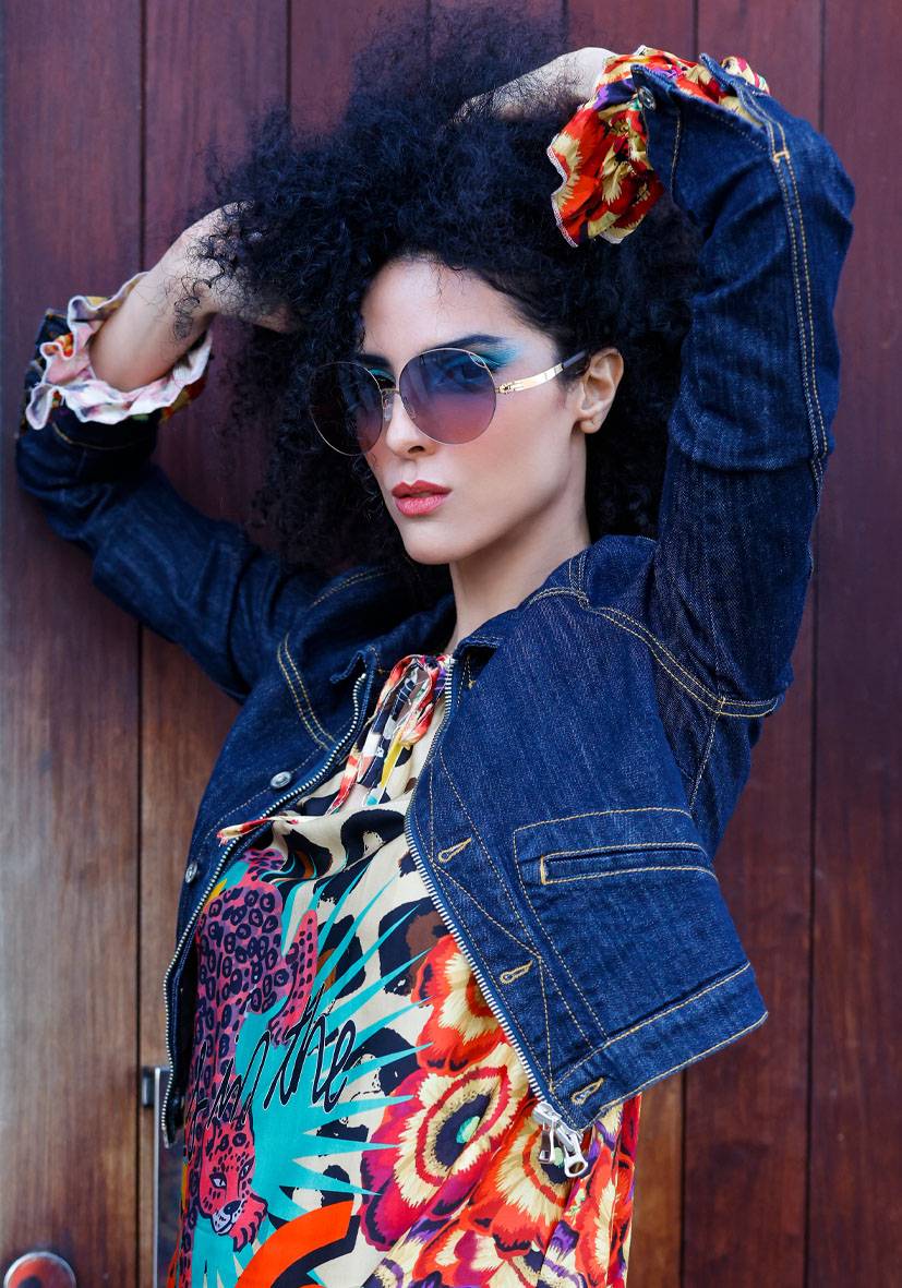 Miss Goodlife Kurze Jeansjacke Speichern exportieren