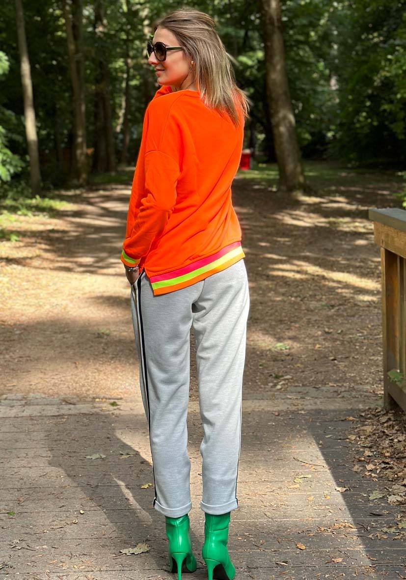 Miss Goodlife Pants Triplestripes – grey Rabatte dieses Monats