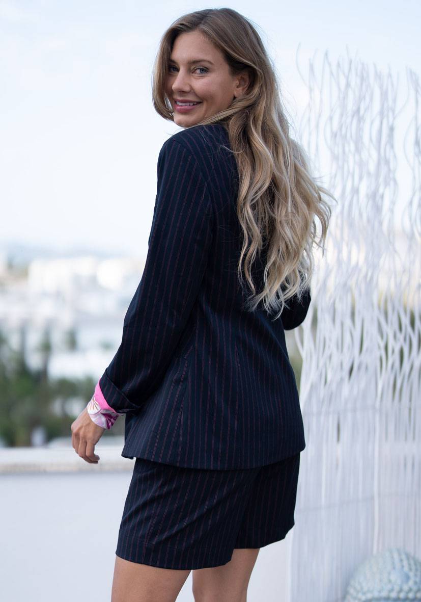 Miss Goodlife Blazer Neon Pinstripes – neon 2025