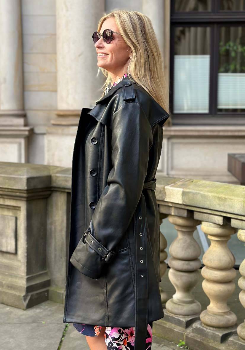 Miss Goodlife Veganer Ledertrenchcoat Fabrik Onlineshop