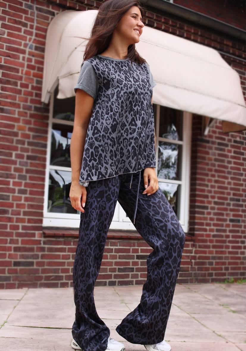 Miss Goodlife Wide Leg Pants Leo – anthracite Neueste Mode