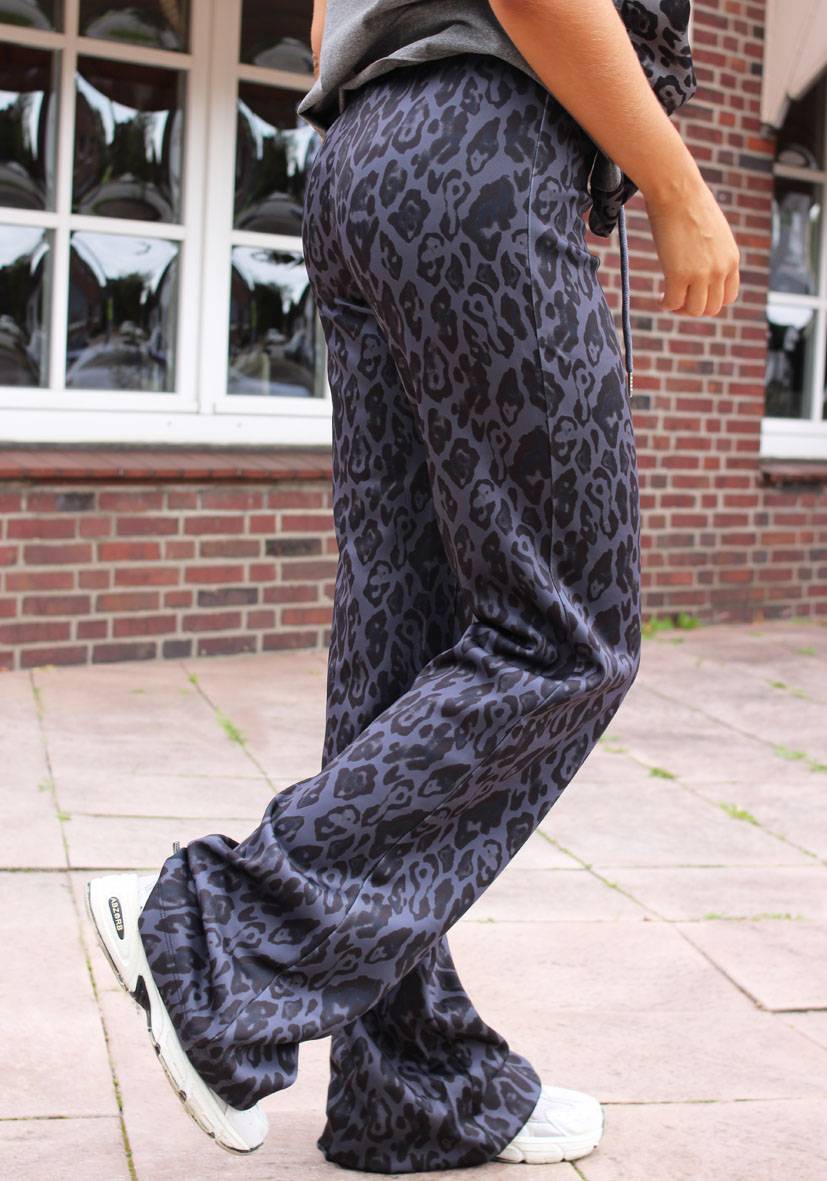 Miss Goodlife Wide Leg Pants Leo – anthracite Neueste Mode