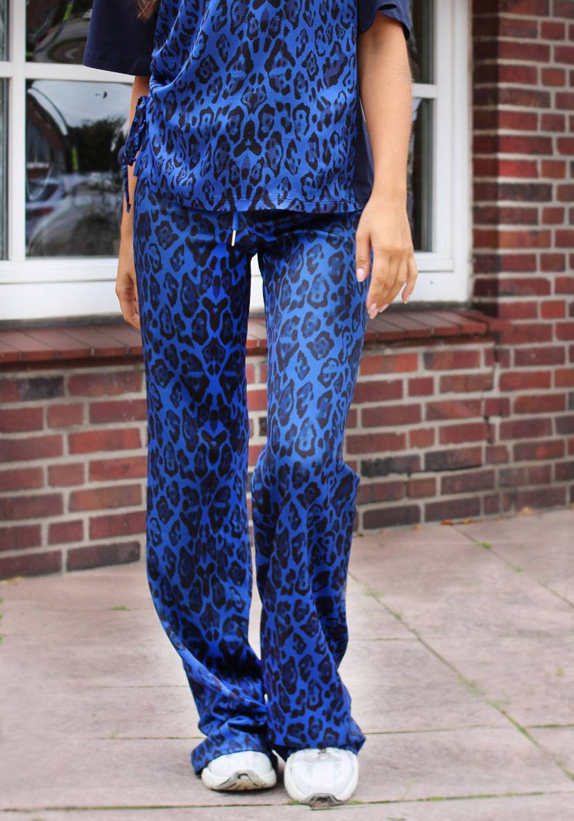 Miss Goodlife Wide Leg Pants Leo – blue Online Outlet