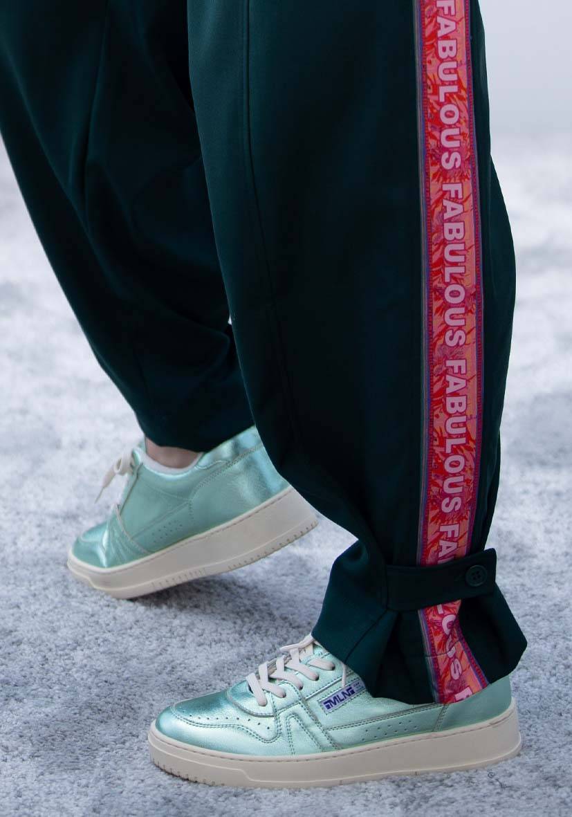 Miss Goodlife Pants Border Love – green Kostenlose Rückgabe