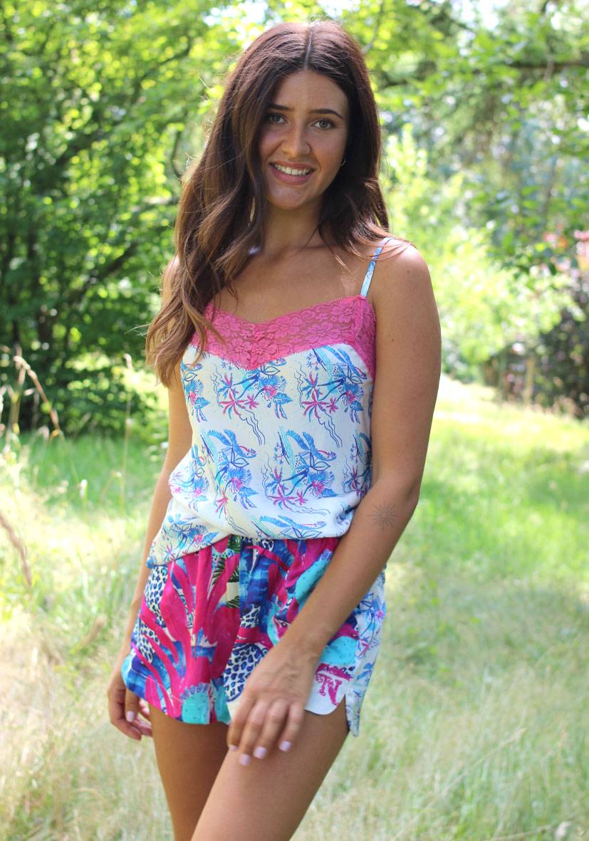 Miss Goodlife Shorts Palmtree Begrenzte Freigabe