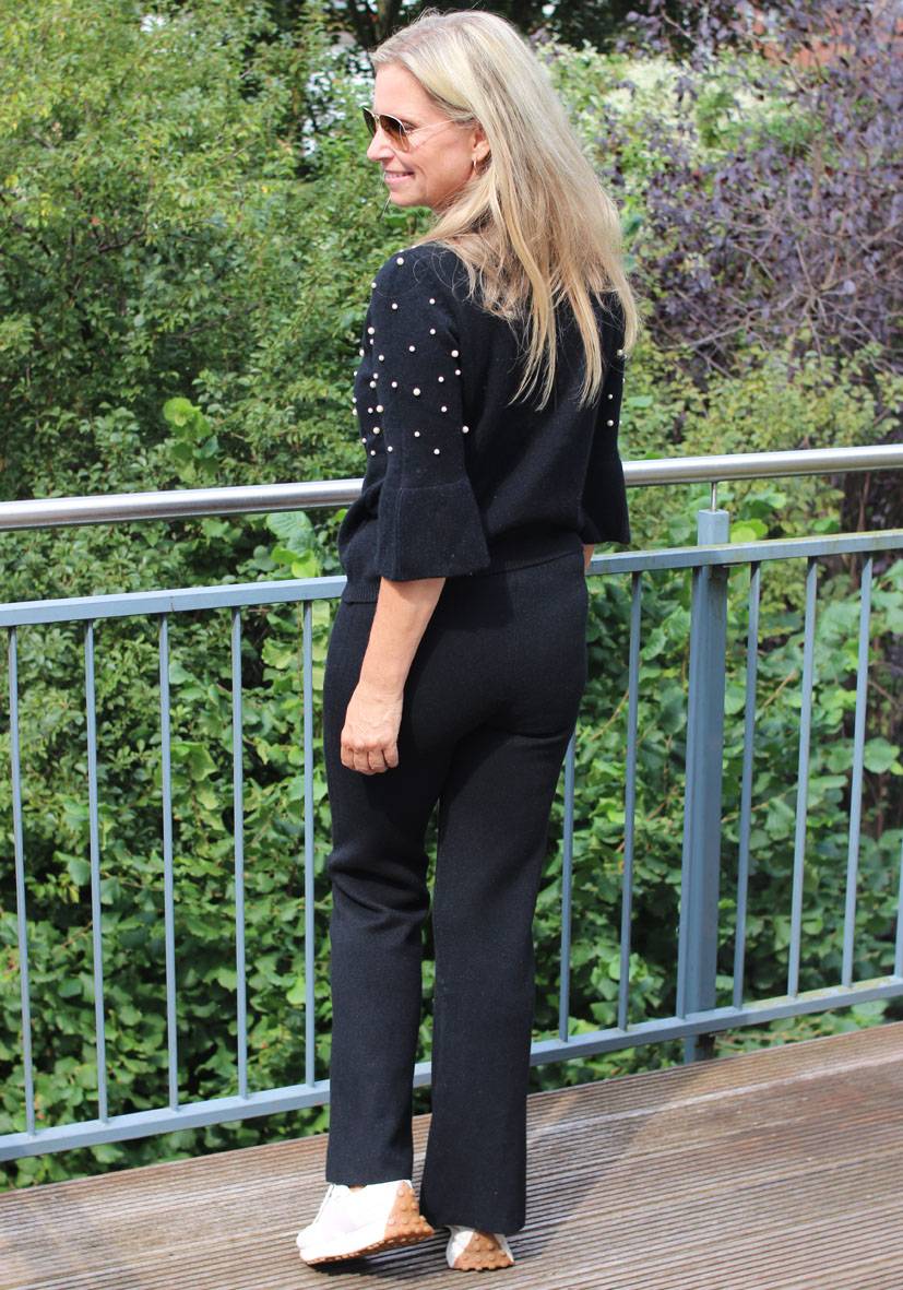 Miss Goodlife Pants Knitted – black Bis zu 55% Rabatt