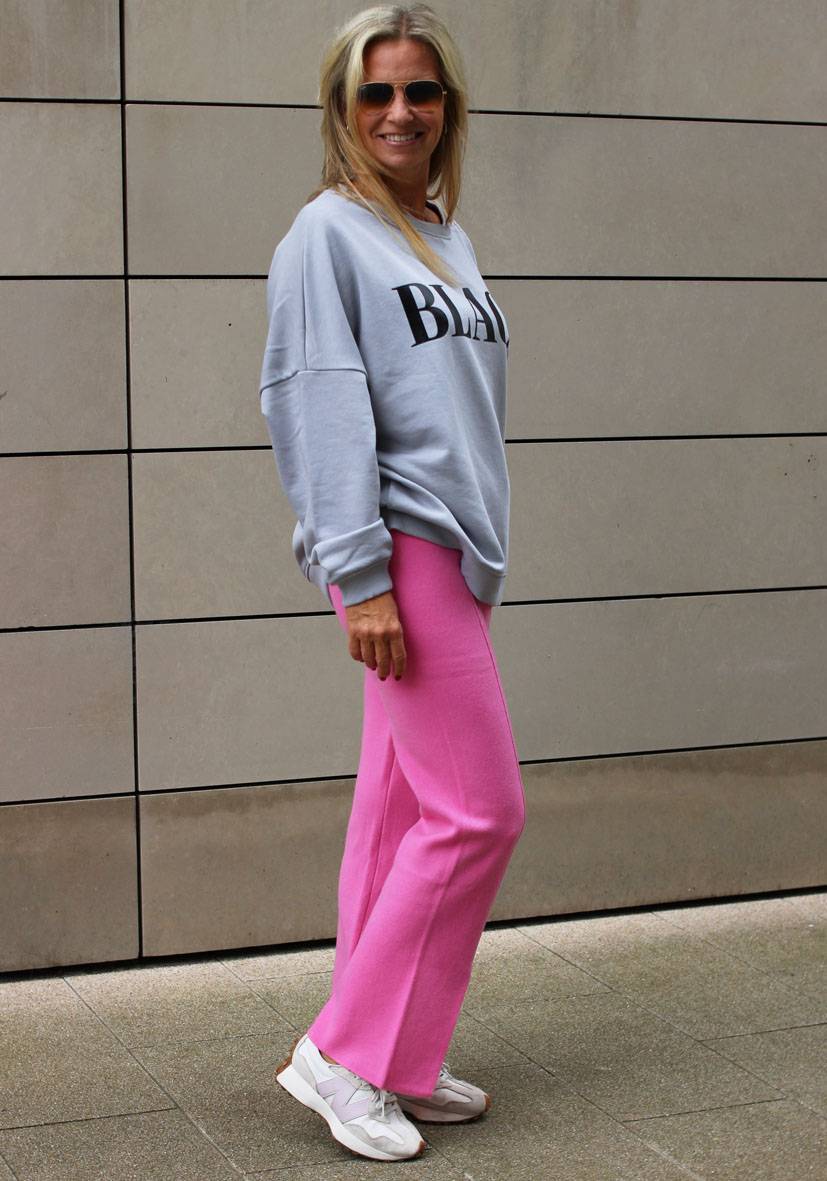 Miss Goodlife Pants Knitted – pink Super Rabatt