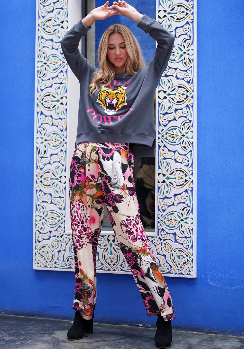 Miss Goodlife Weite Pants Love me 50% Rabatt mit kostenlosem Versand