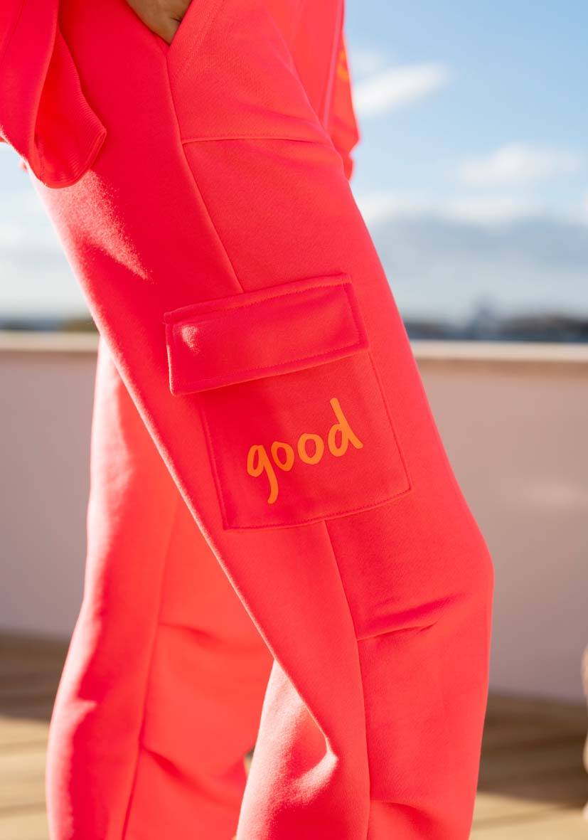 Miss Goodlife Pants Goodlife Heartface – neonpink/neonorange Kostenloser Versand international
