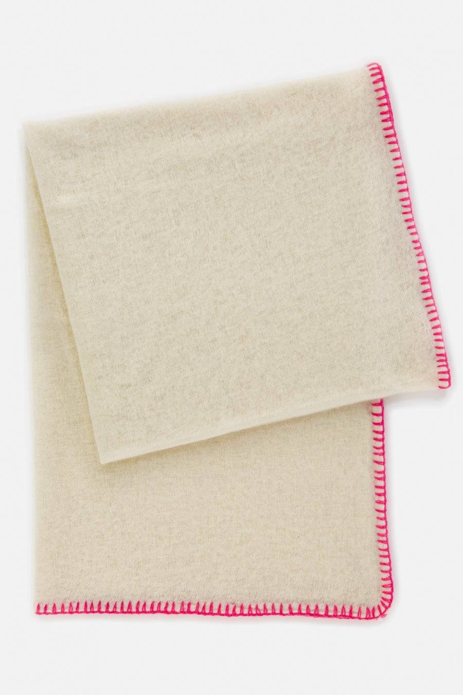 Mouleta Cashmere Schal | Colored Embroidery Border Saisonale Angebote