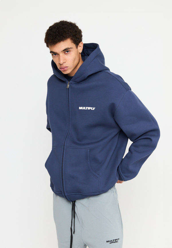 Multiply Spparel Oversize Zip Hoodie MULTIPLY Night Shadow Kauf eins, bekomm eins gratis
