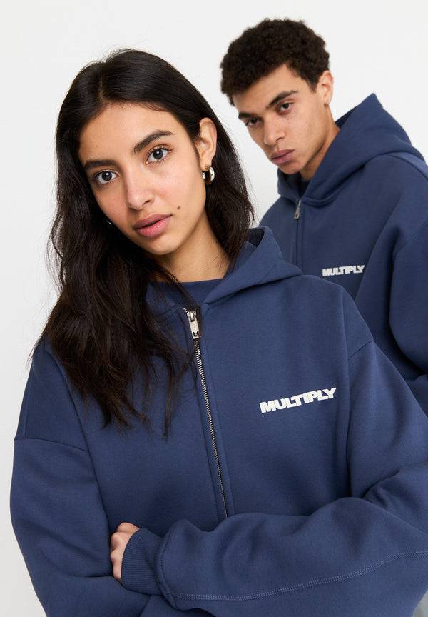 Multiply Spparel Oversize Zip Hoodie MULTIPLY Night Shadow Kauf eins, bekomm eins gratis