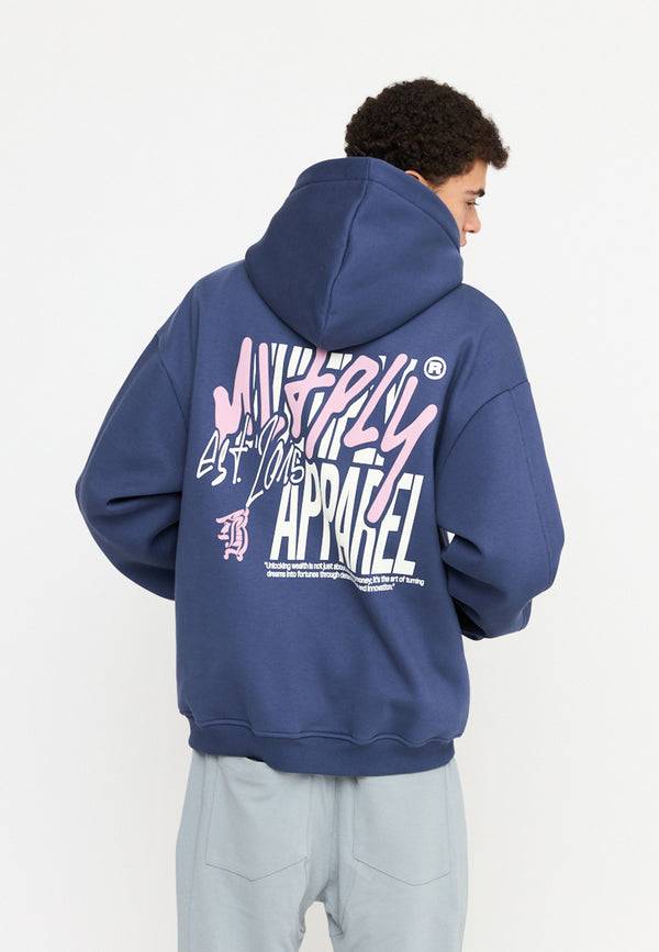 Multiply Spparel Oversize Zip Hoodie BETRAYAL Night Shadow Tägliche Deals