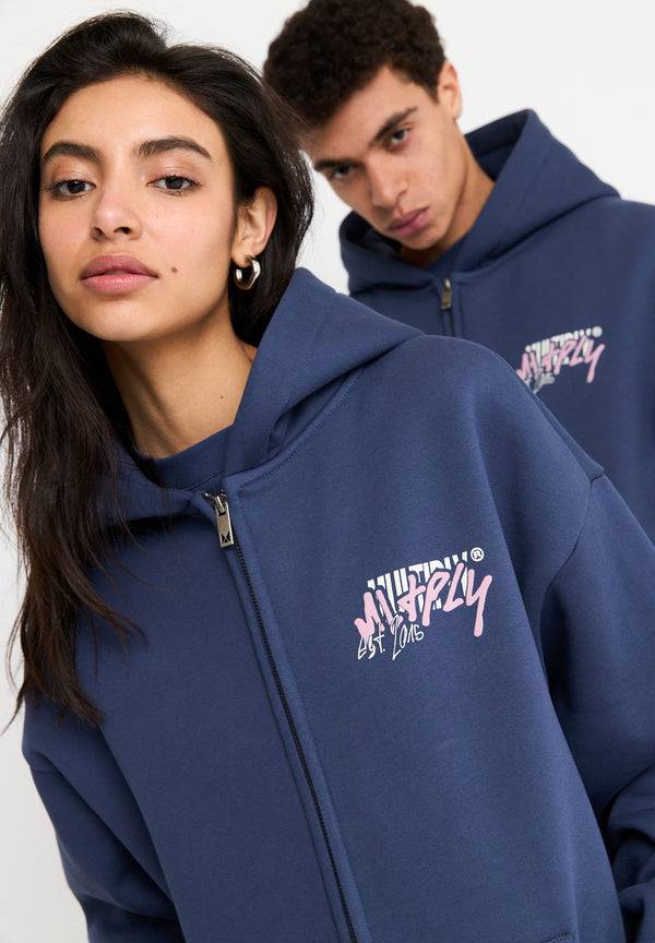 Multiply Spparel Oversize Zip Hoodie BETRAYAL Night Shadow Tägliche Deals