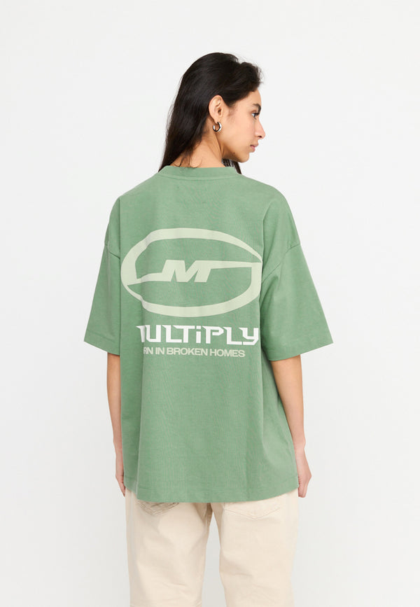 Multiply Spparel Oversize T-Shirt BROKEN IDENTITY Hedge Green Wochenangebot