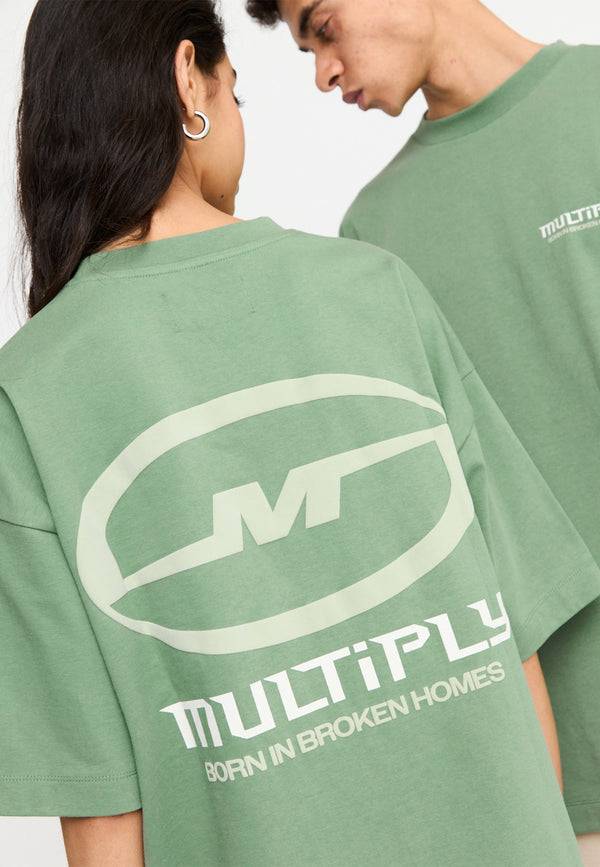 Multiply Spparel Oversize T-Shirt BROKEN IDENTITY Hedge Green Wochenangebot