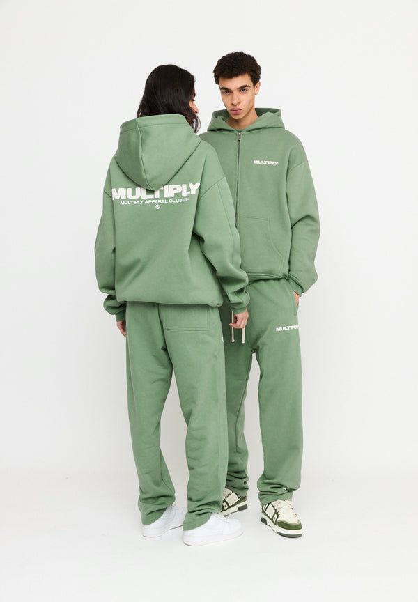 Multiply Spparel Oversize Zip Hoodie MULTIPLY Hedge Green Begrenzte Freigabe
