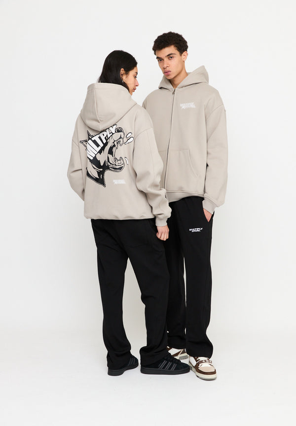 Multiply Spparel Oversize Zip Hoodie MISSING String Nur für heute
