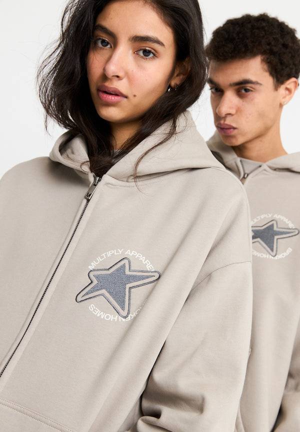 Multiply Spparel Oversize Zip Hoodie EMOTIONS String Sonderangebot der Fabrik