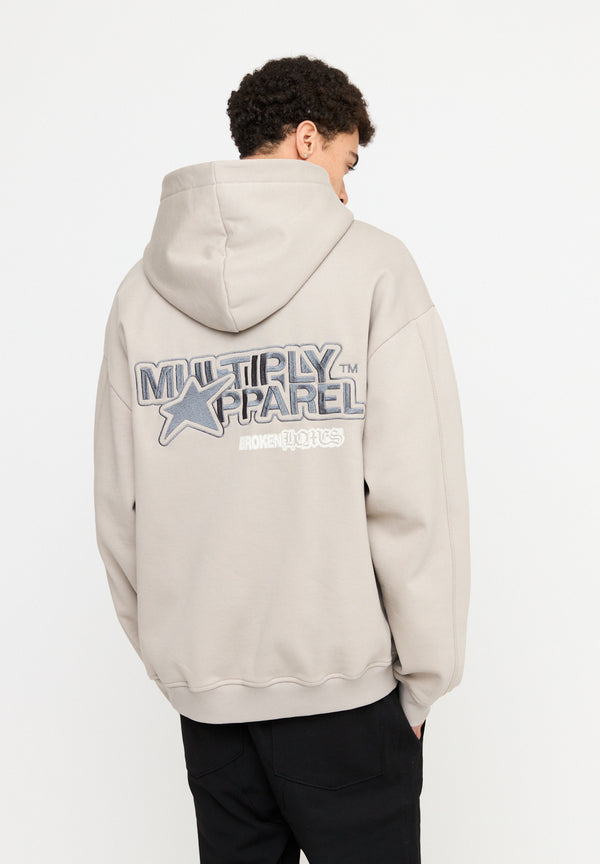 Multiply Spparel Oversize Zip Hoodie EMOTIONS String Sonderangebot der Fabrik