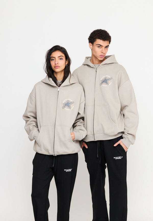 Multiply Spparel Oversize Zip Hoodie EMOTIONS String Sonderangebot der Fabrik