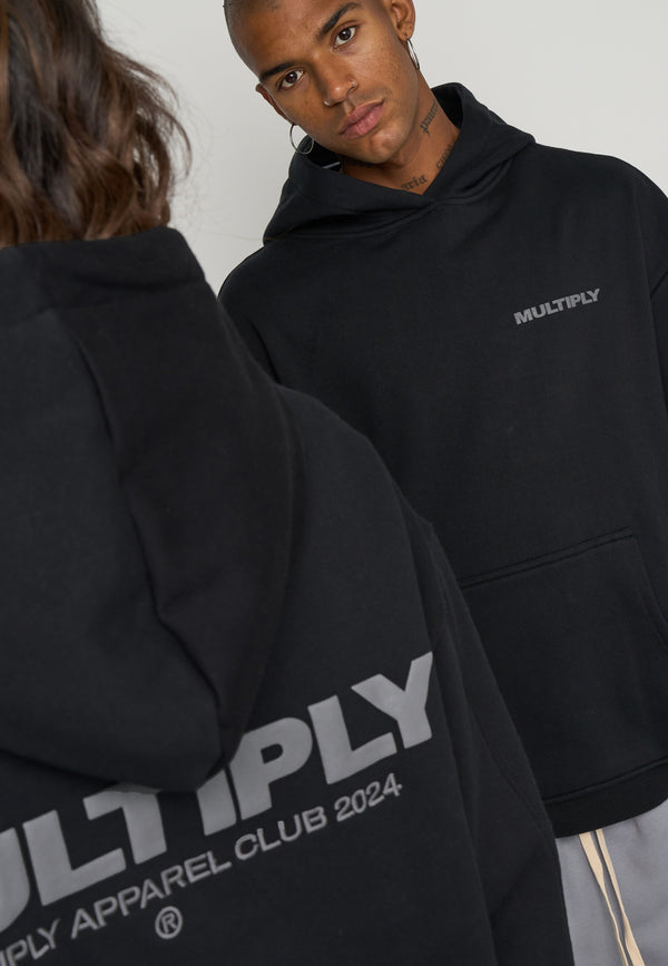 Multiply Spparel Oversize Hoodie MULTIPLY 2 Black Discount Store für neue Produkte