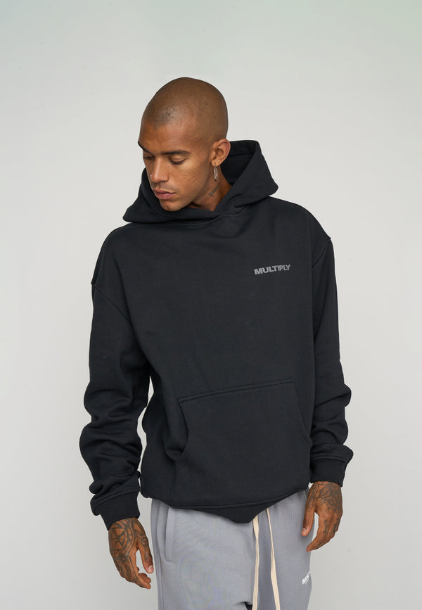 Multiply Spparel Oversize Hoodie MULTIPLY 2 Black Discount Store für neue Produkte