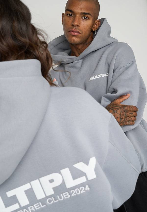 Multiply Spparel Oversize Hoodie MULTIPLY Ultimate Grey Nur noch ein Tag übrig